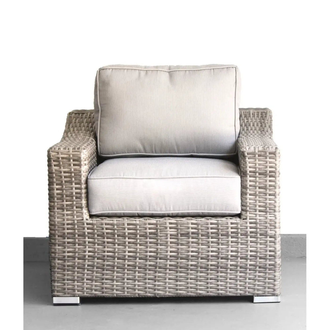 Outdoor Wicker Conversation Set With Cushions, All Weather by HouseOfZazla