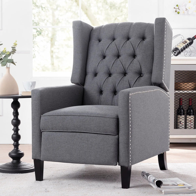 Manual Wing Chair Recliner by Unique Piece Furniture