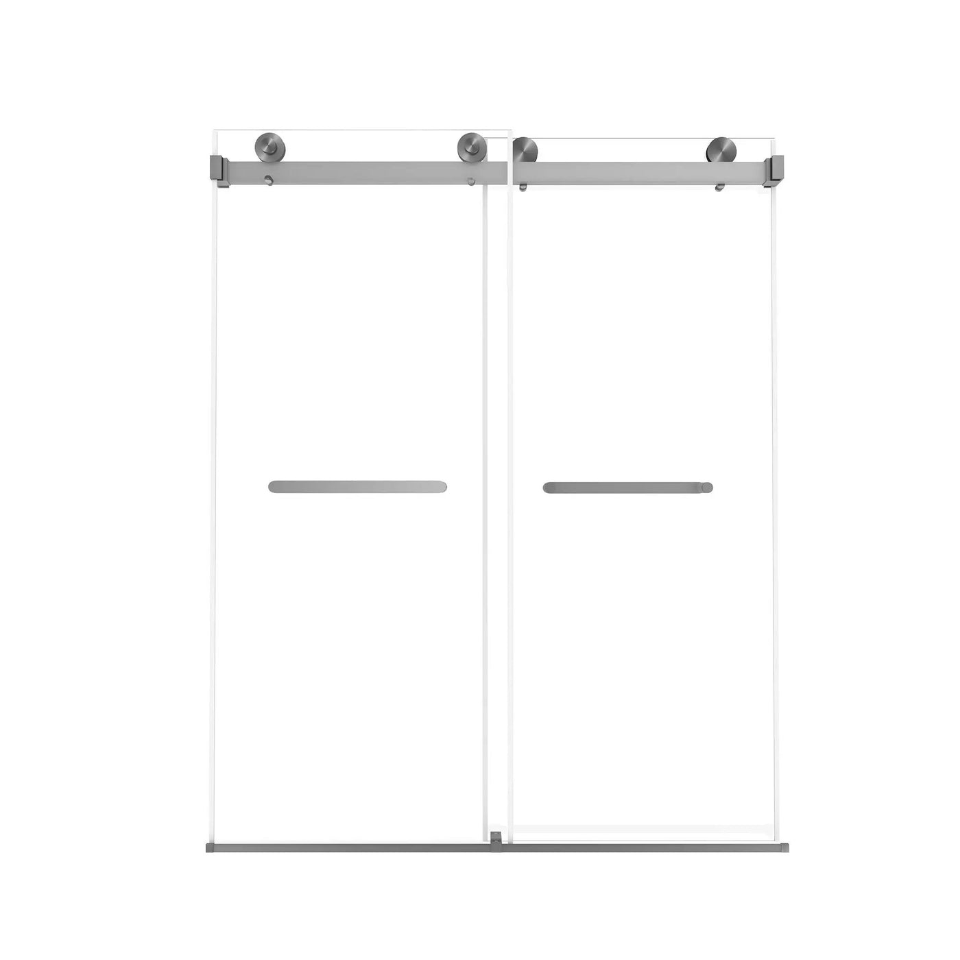 Frameless Double Sliding Shower Door by HouseOfZazla