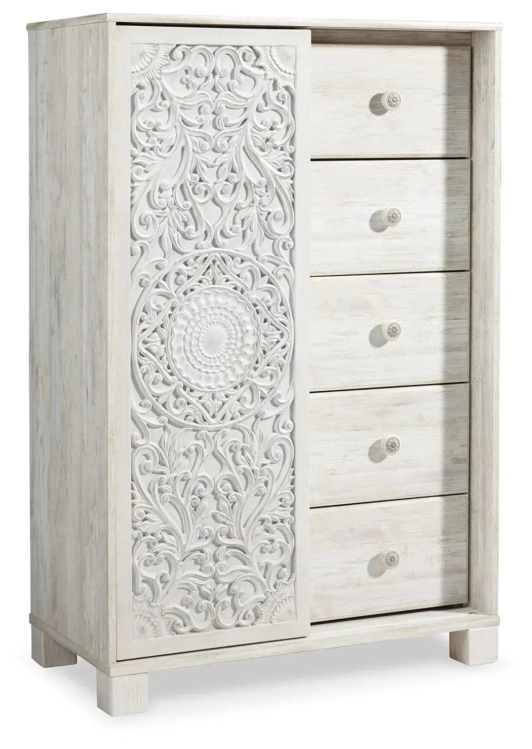 Paxberry - Dressing Chest - Whitewash by Unique Piece Furniture