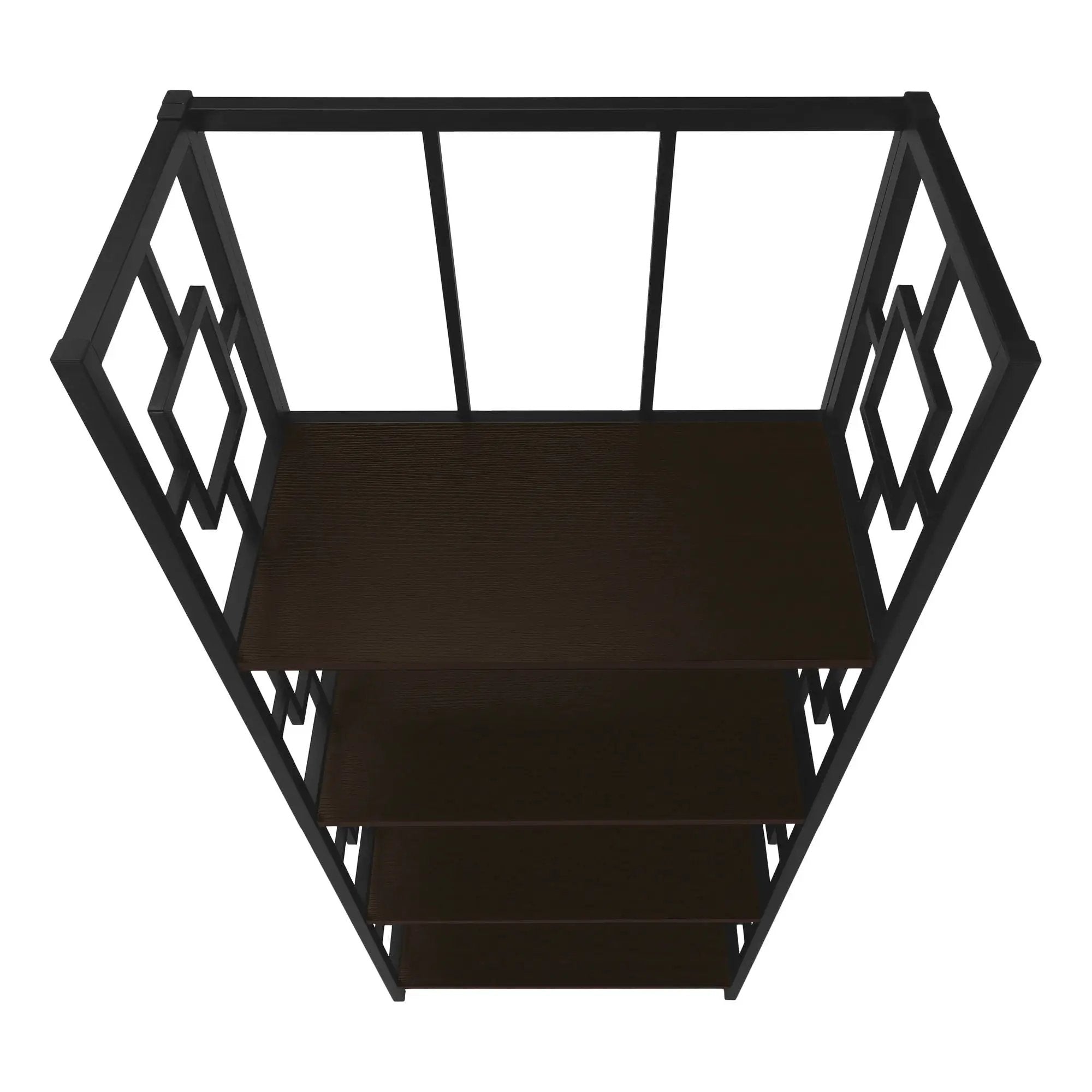 Bookshelf, Bookcase, Etagere, 4 Tier, For Office, Contemporary & Modern - Espresso by Unique Piece Furniture