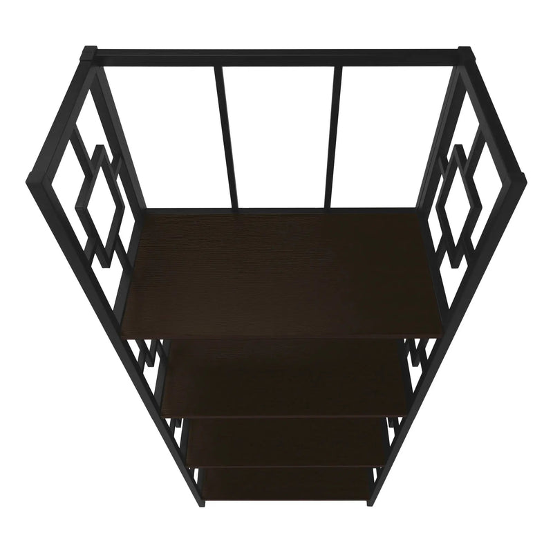 Bookshelf, Bookcase, Etagere, 4 Tier, For Office, Contemporary & Modern - Espresso by Unique Piece Furniture