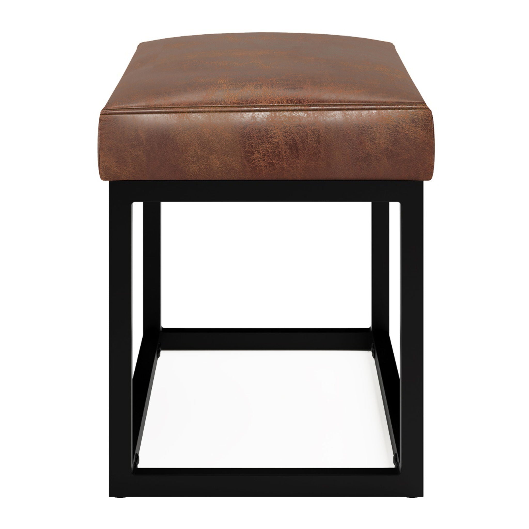 Reynolds - Small Bench - Distressed Saddle Brown by HouseOfZazla
