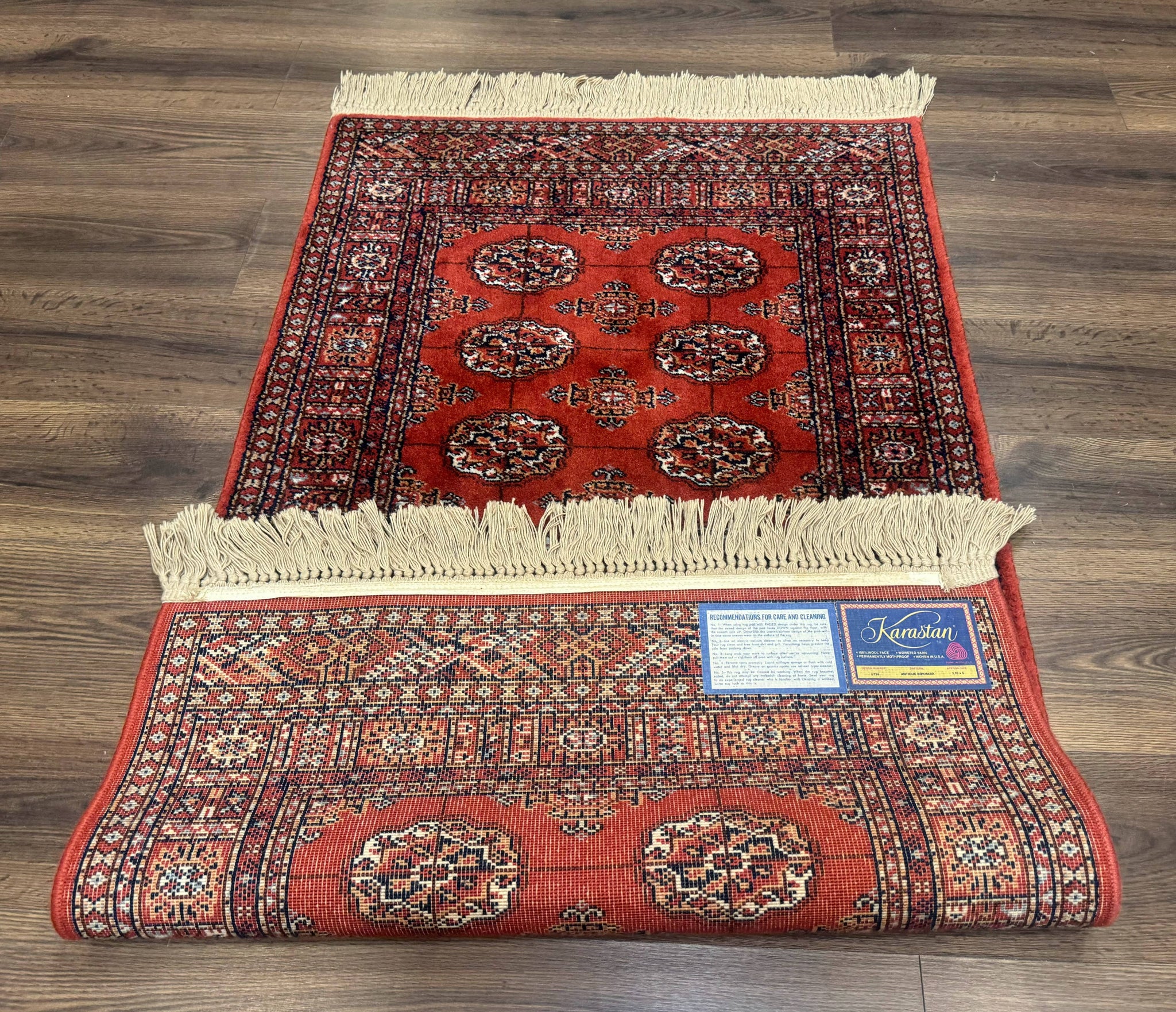Karastan Rug 3x5, Antique Bokhara #734, Rare, Wool Pile Discontinued Karastan, Original 700 Series by Jewel Rugs