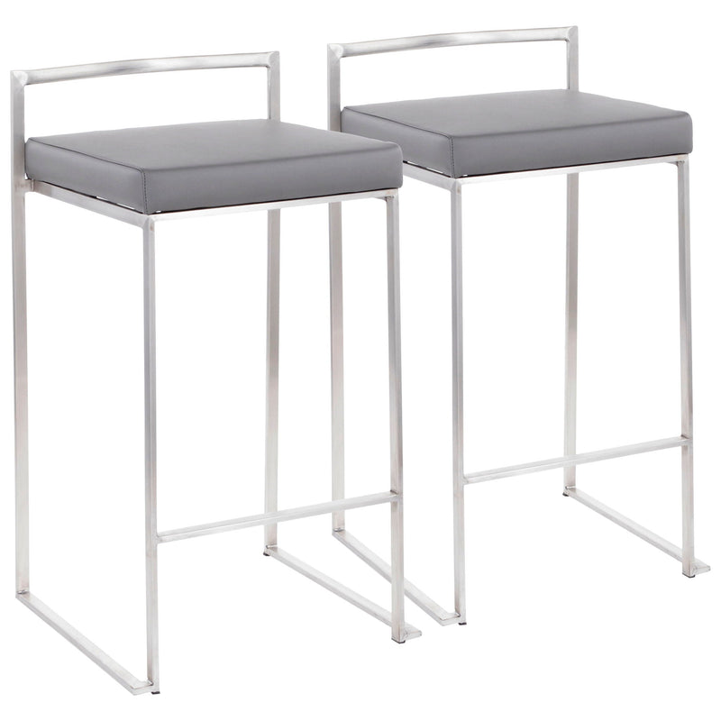 Fuji - Contemporary Elegant Stackable Counter Stool Set by HouseOfZazla