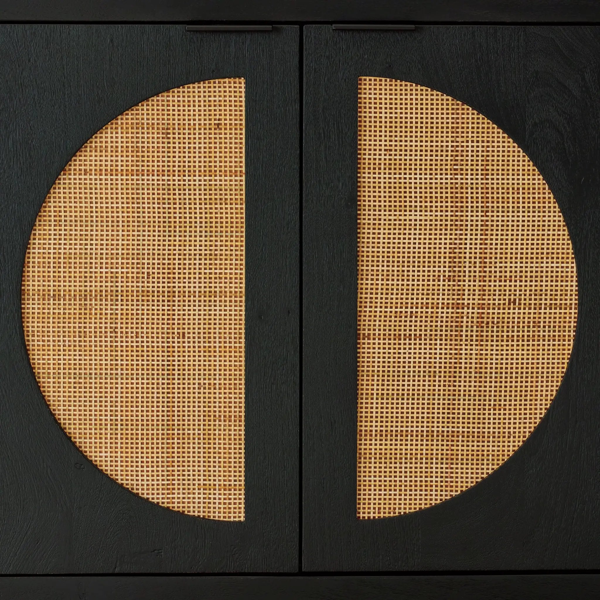 Cliffiings - Accent Cabinet - Black / Natural by Unique Piece Furniture