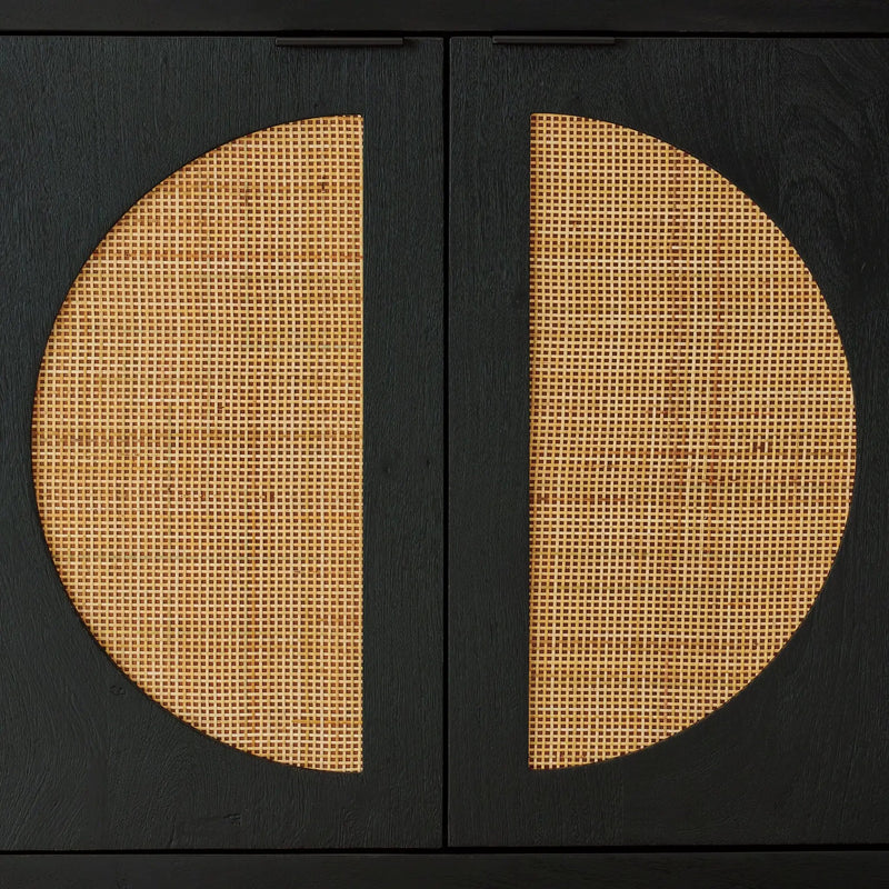 Cliffiings - Accent Cabinet - Black / Natural by Unique Piece Furniture