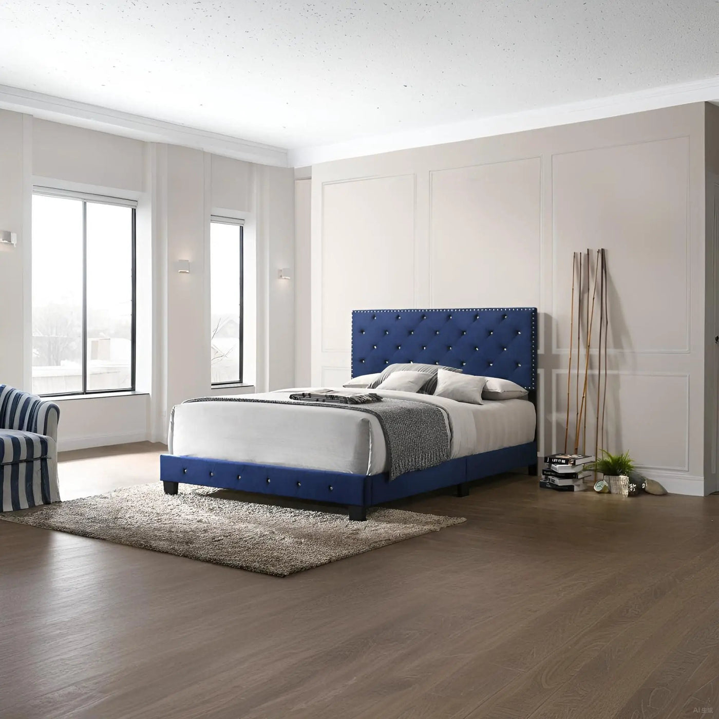 Luxurious Upholstered Bed by Unique Piece Furniture