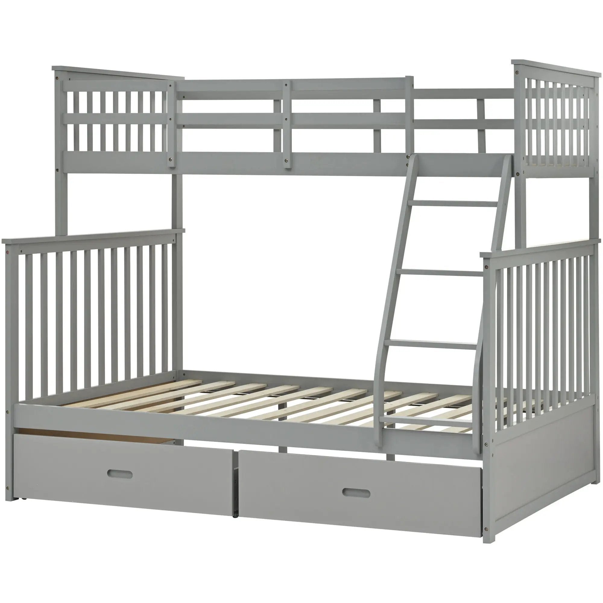 Bunk Bed With Ladder, And Safety Guard Rails by Unique Piece Furniture