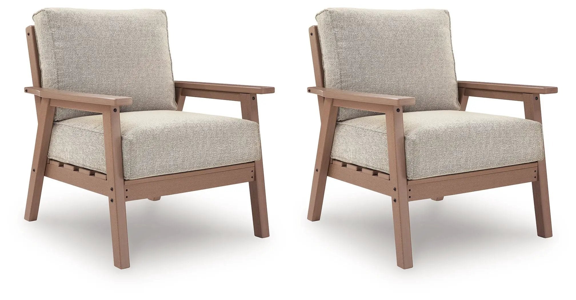 Grover Beach - Lounge Chair With Cushion (Set of 2) - Driftwood by Unique Piece Furniture