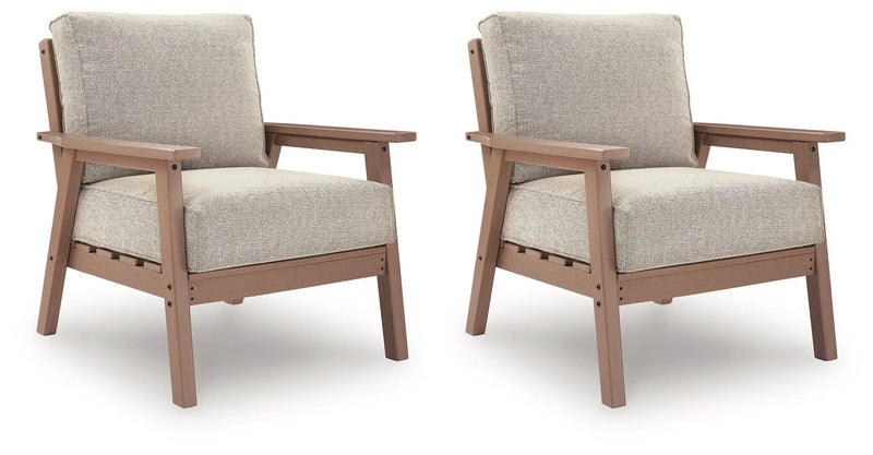 Grover Beach - Lounge Chair With Cushion (Set of 2) - Driftwood by Unique Piece Furniture