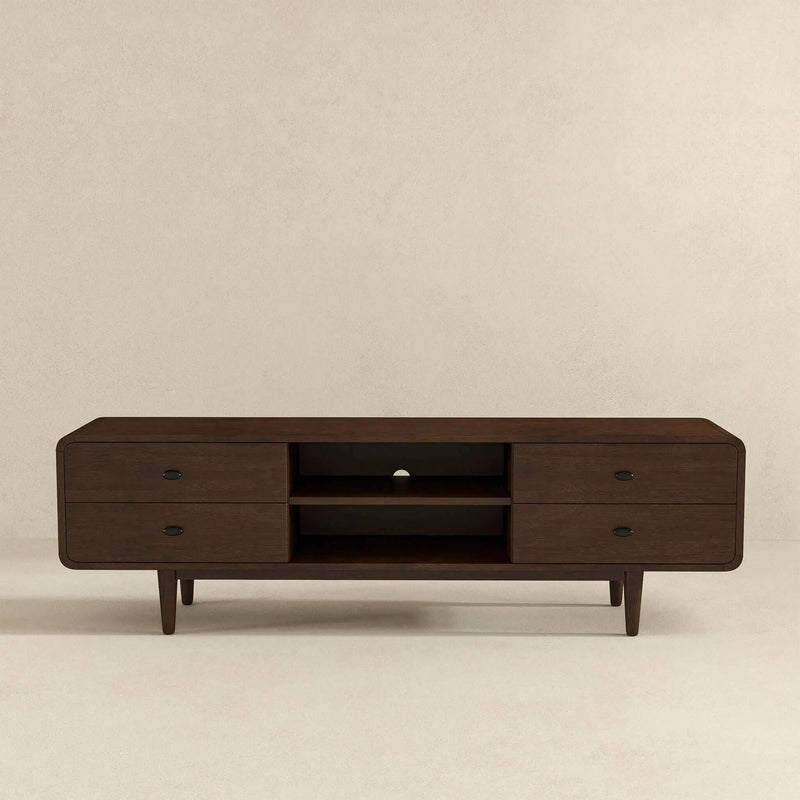Alexa - TV Stand - Dark Brown / Wood by Unique Piece Furniture