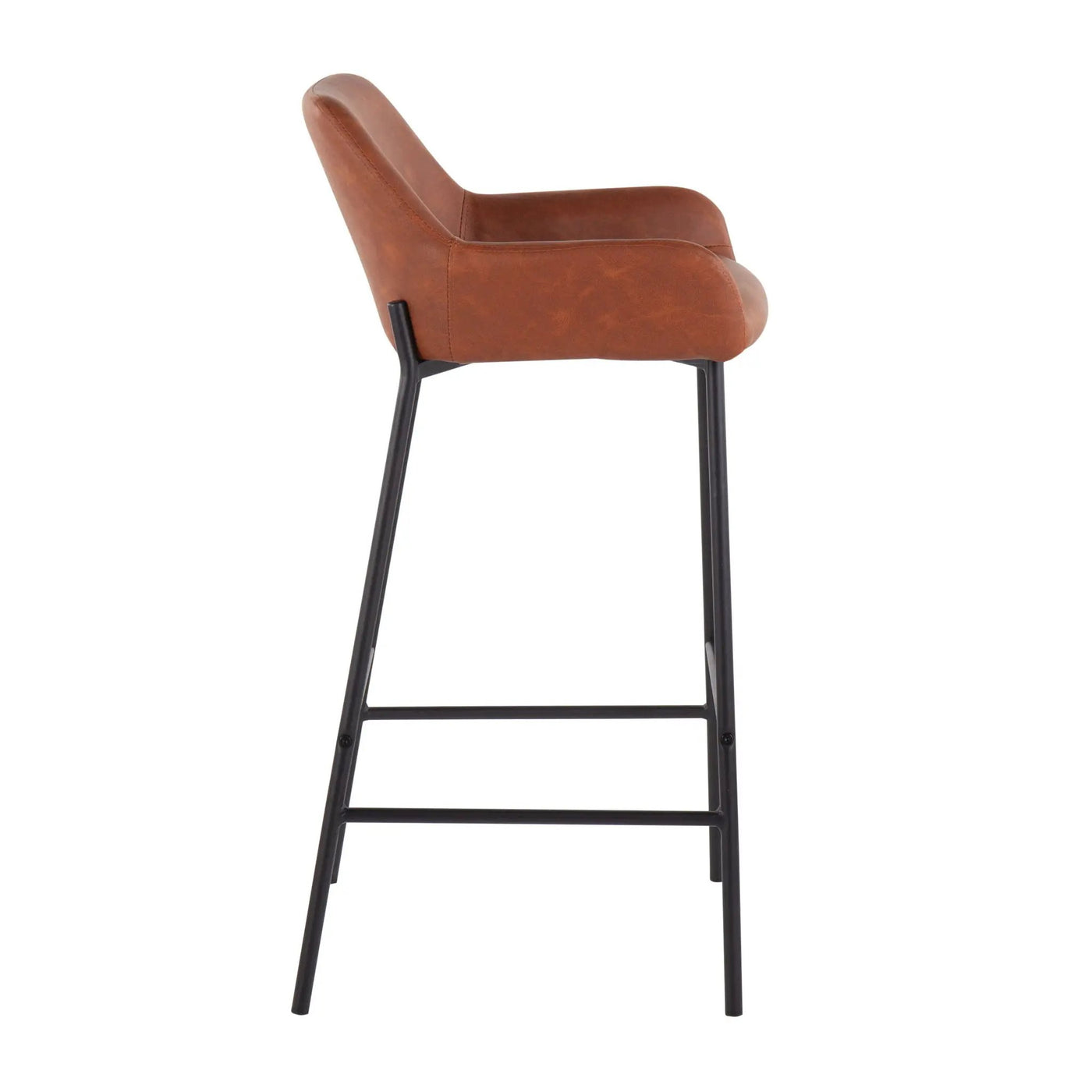 Daniella - Industrial Fixed Height Bar Stool (Set of 2) by HouseOfZazla