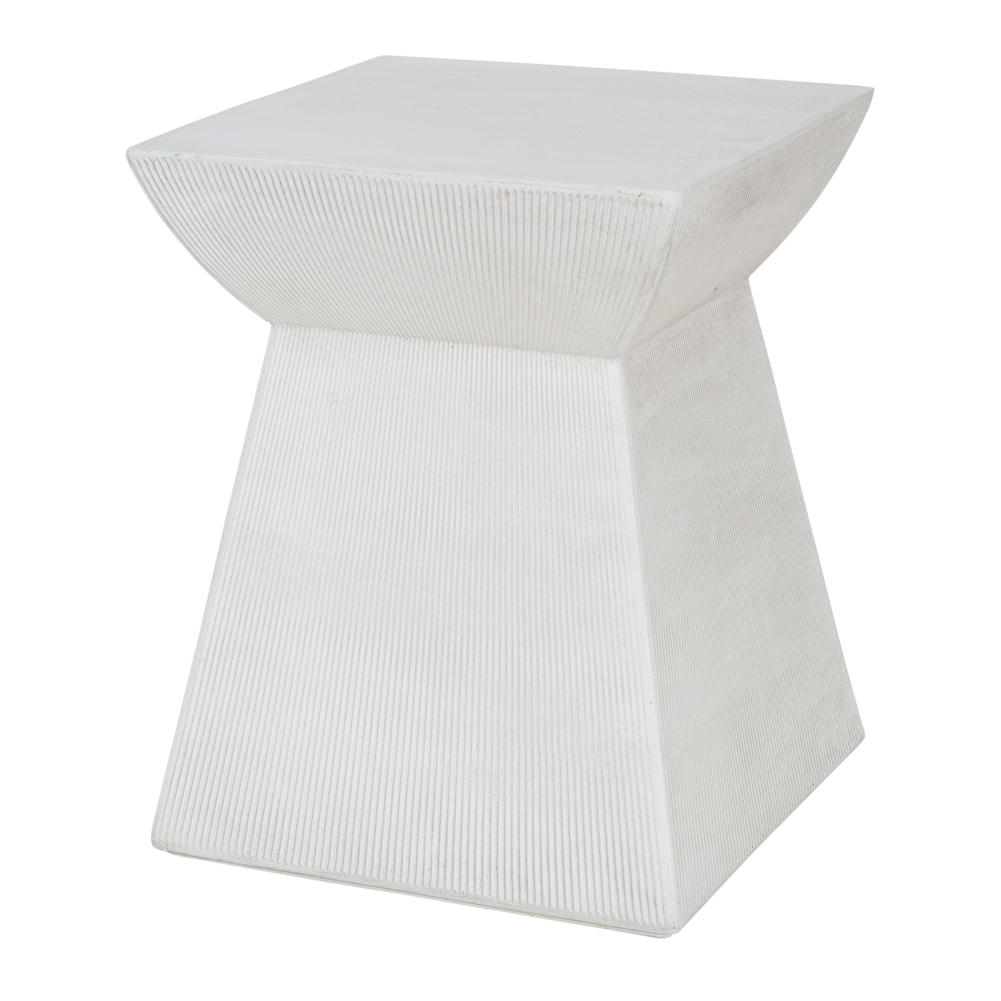 Antique-Textured Magnesium Oxide Outdoor Side Table by HouseOfZazla