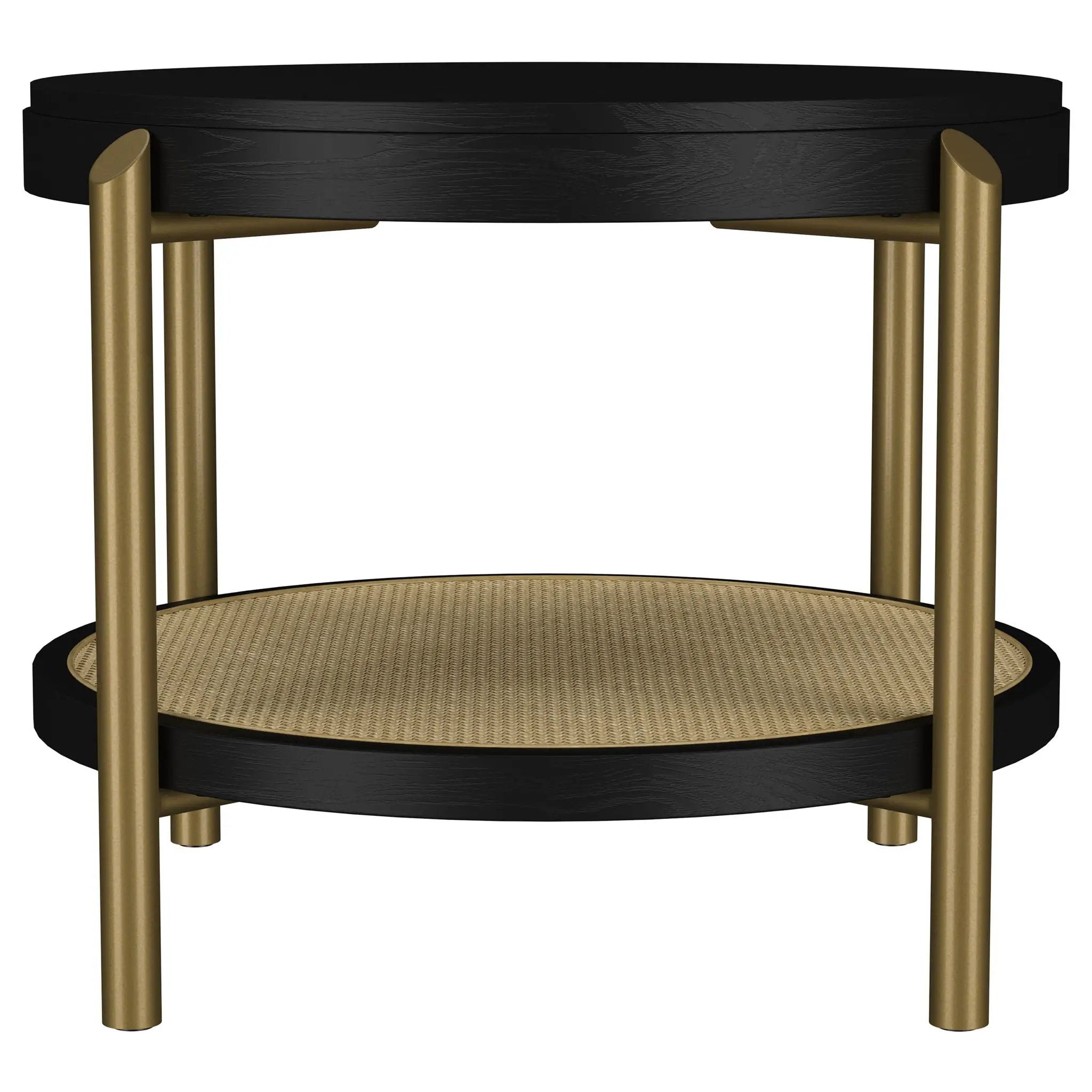 Arini 3-piece Round Coffee and End Table Set Black by Unique Piece Furniture