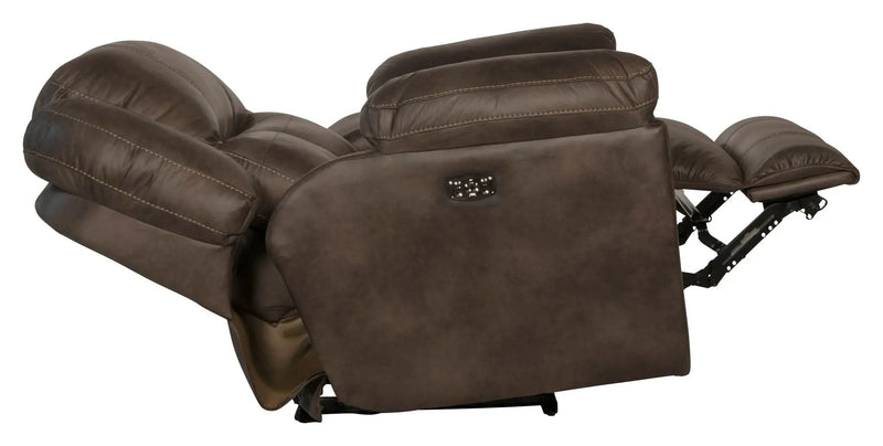Ferrington - Power Lay Flat Recliner with Power Adjustable Headrest & Lumbar by Unique Piece Furniture