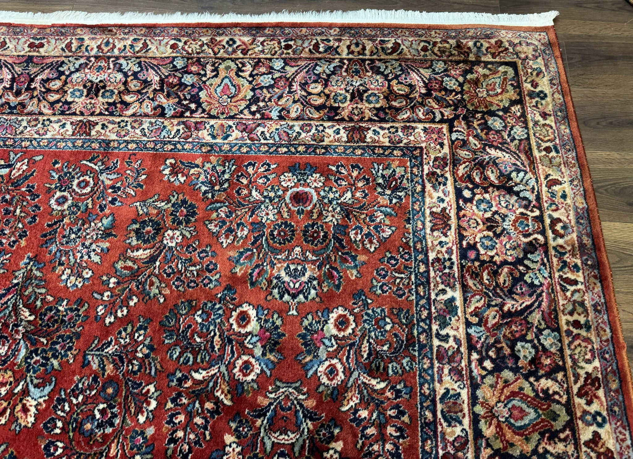 10x18 Karastan Sarouk Rug #785, Wool Large Palace Sized Vintage Karastan Carpet by Jewel Rugs