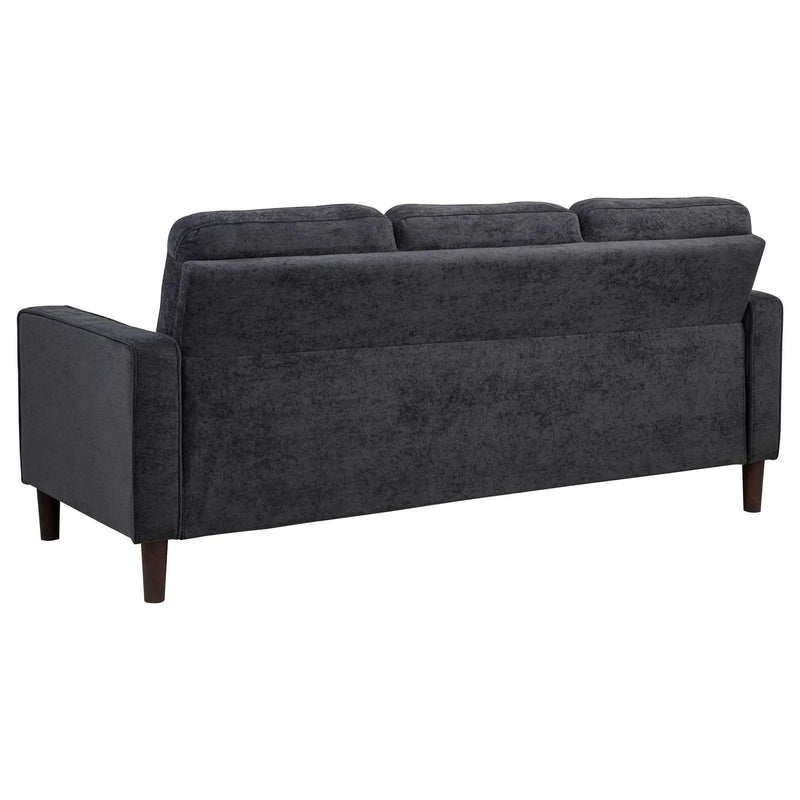 Bowen II Fabric Upholstered Track Arm Sofa Steel Grey by Unique Piece Furniture