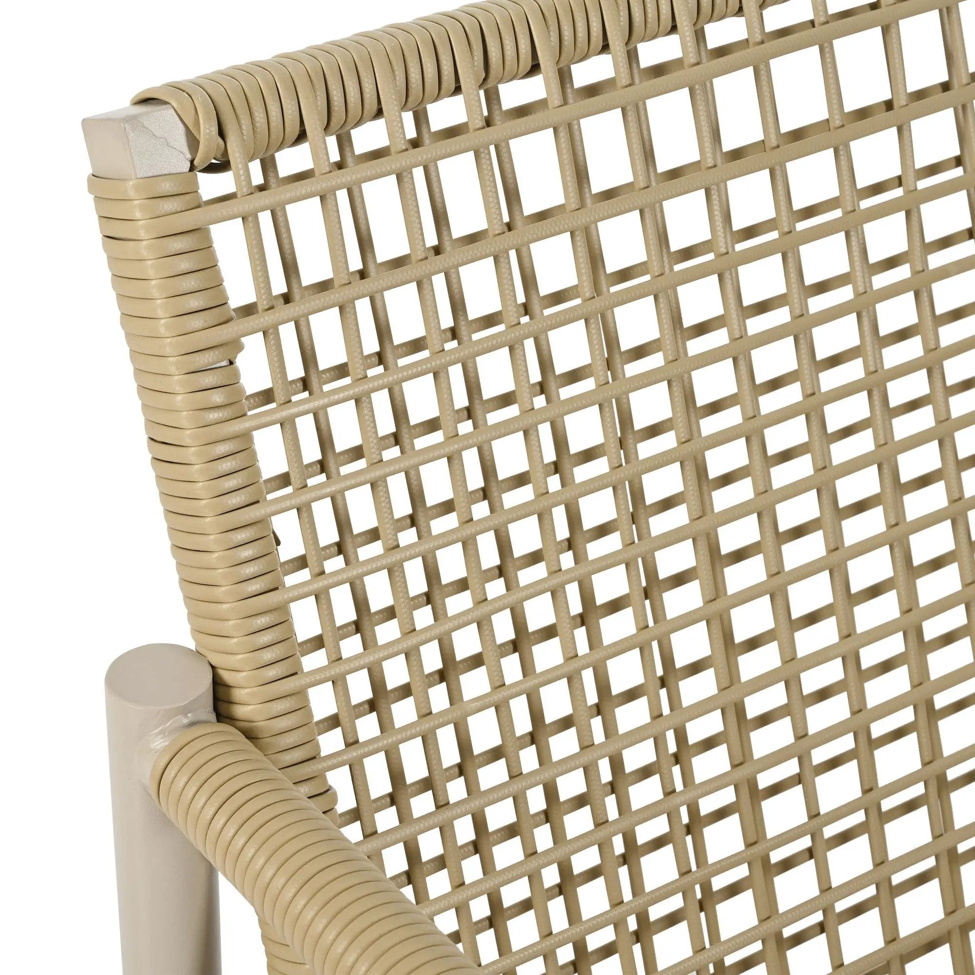 4 Pieces Patio Furniture Set, PE Rattan Wicker With Washable Cushion And Tempered Glass Tabletop, Conversation Furniture For Garden Poolside Balcony by HouseOfZazla