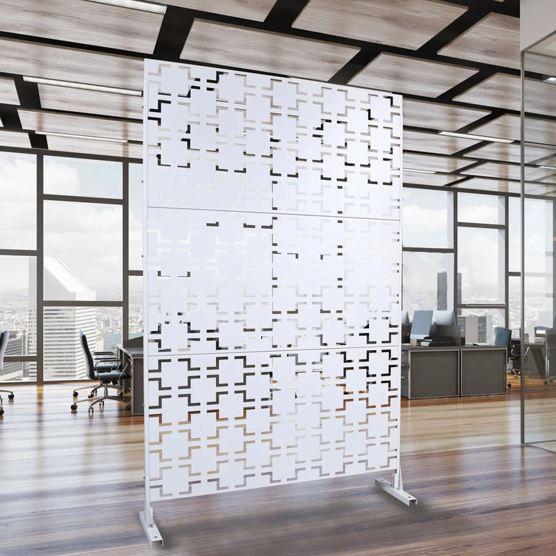 Outdoor & Indoor Metal Privacy Freestanding Decorative Screen by HouseOfZazla
