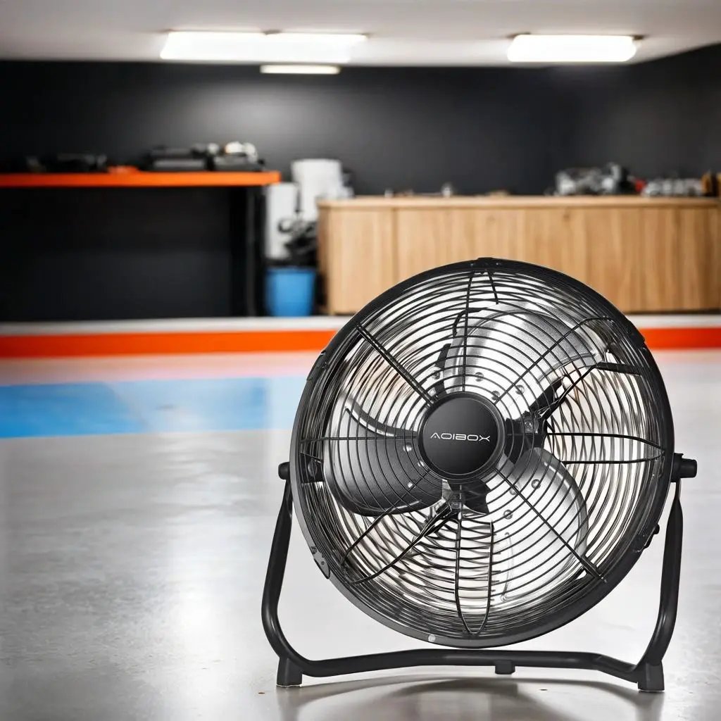 3 Speed High Velocity Industrial Heavy Duty Metal Floor Fan With Tilting Head For Outdoor / Indoor Use by HouseOfZazla