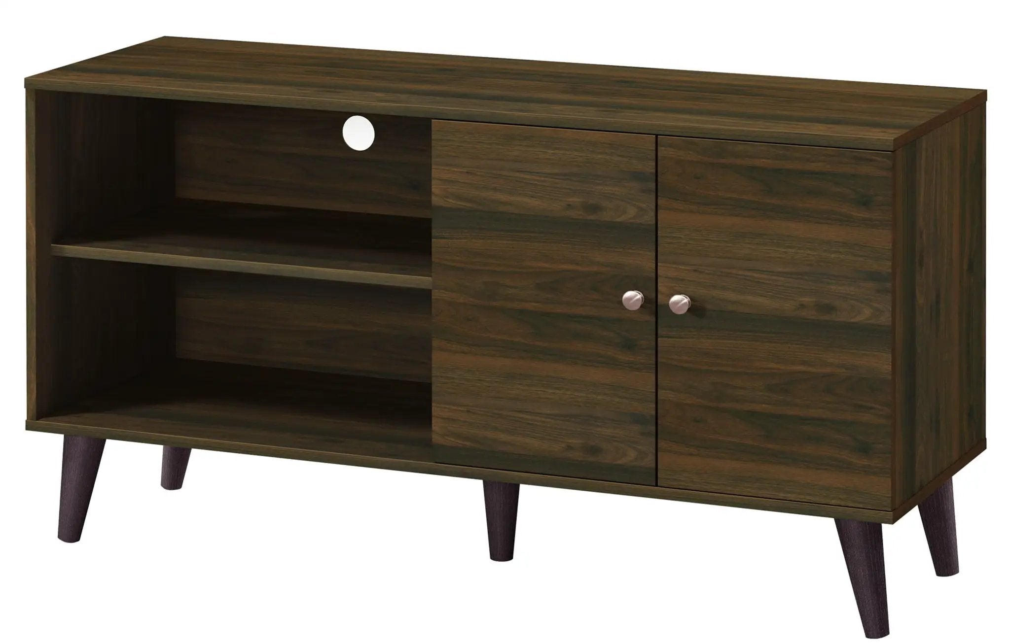 Amidon - TV Stand, With 2 Storage Shelves And 1 Cabinet by HouseOfZazla