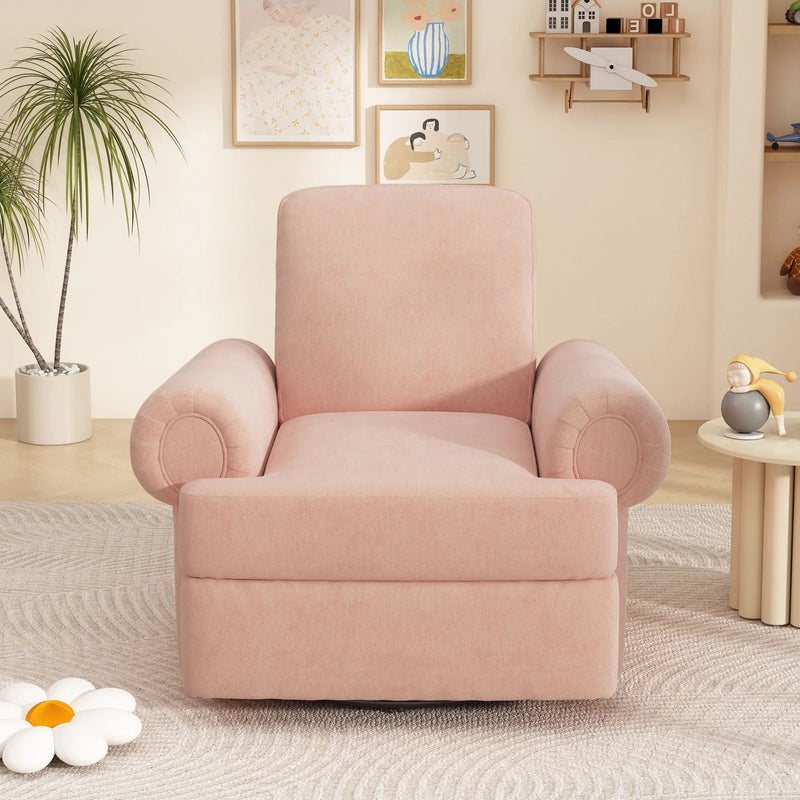 Manual Swivel Recliner Rocker Chair With Adjustable Backrest by HouseOfZazla
