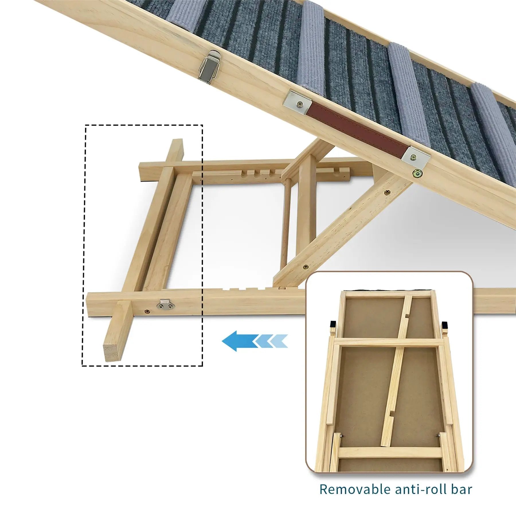 2026 Upgraded Dog Ramp for Couch with Adjustable Heights and Non-Slip Pads by HouseOfZazla