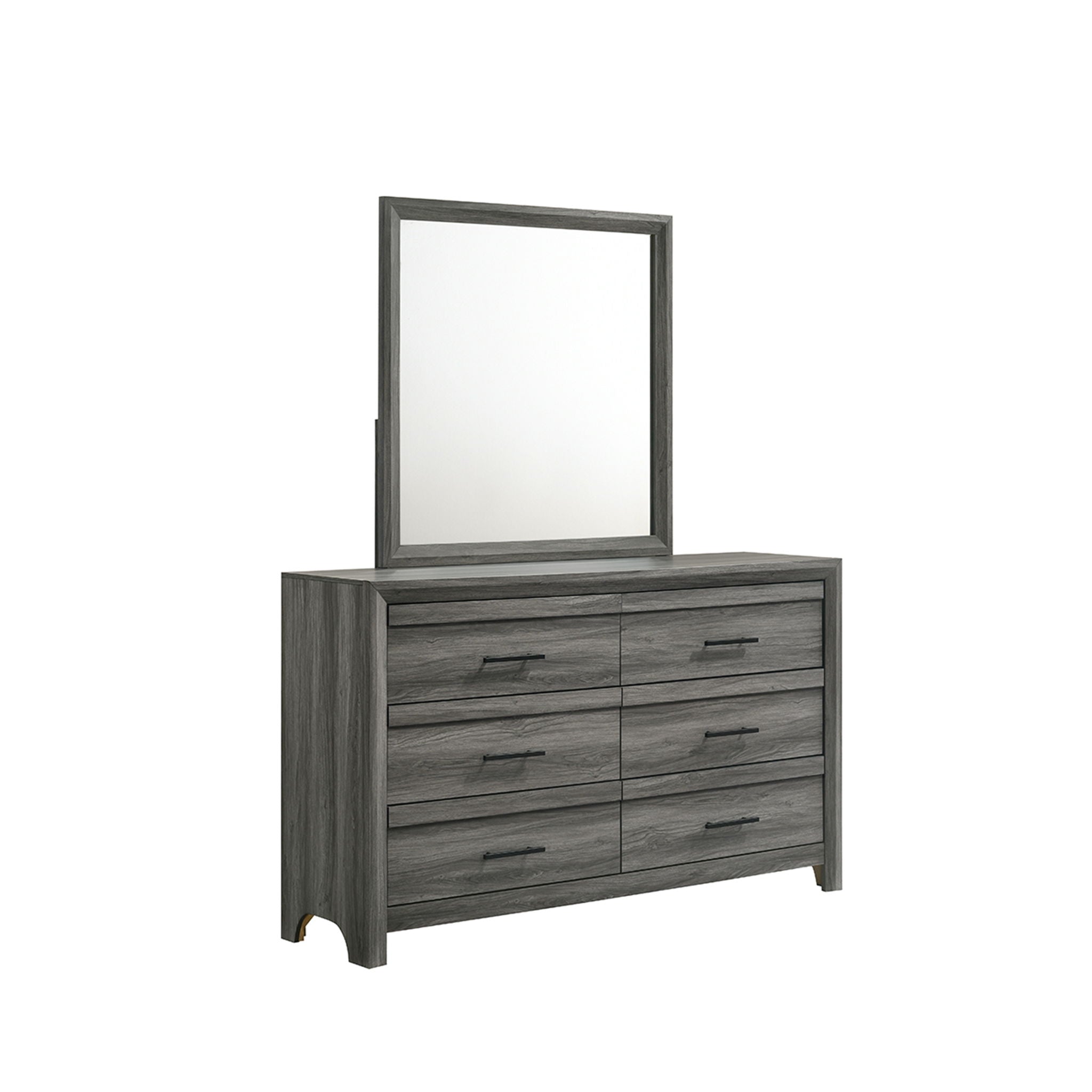 Denver - 6 Drawer Dresser - Gray by HouseOfZazla