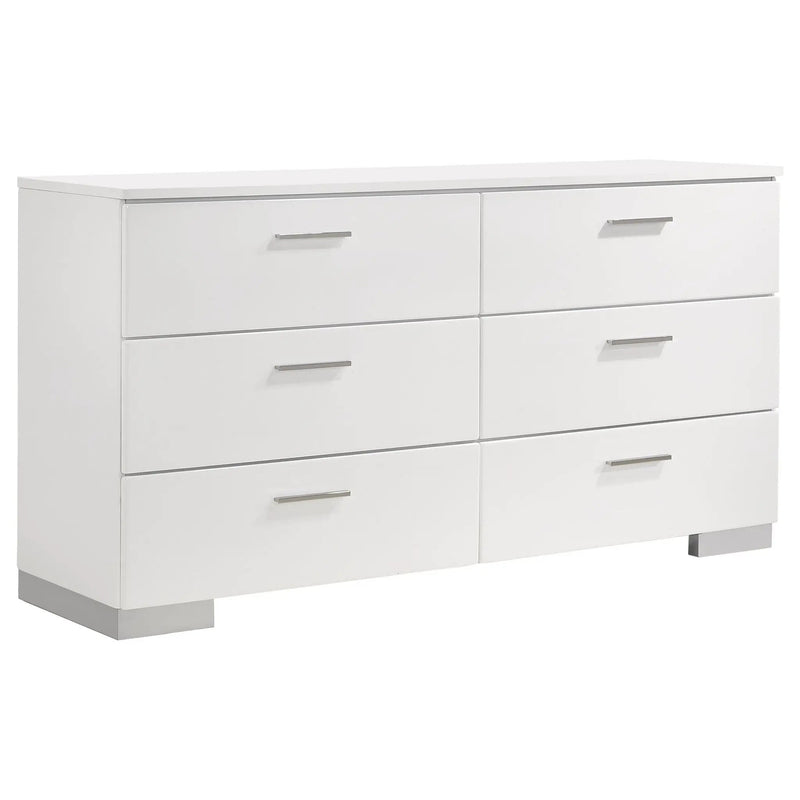 Felicity 5-piece Eastern King Platform Bedroom Set White by Unique Piece Furniture