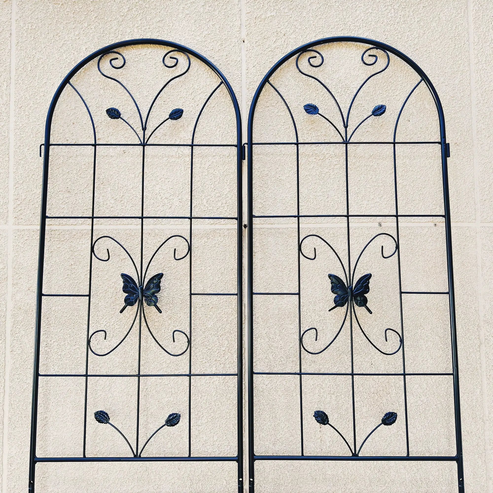 Garden Metal Trellis Rustproof Trellis For Climbing Plants Outdoor Flower Support by HouseOfZazla