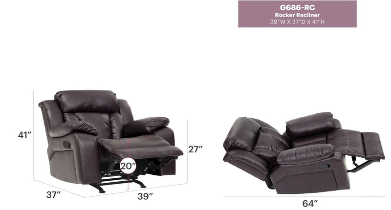 Comfortable Rocking Motion Recliner by HouseOfZazla
