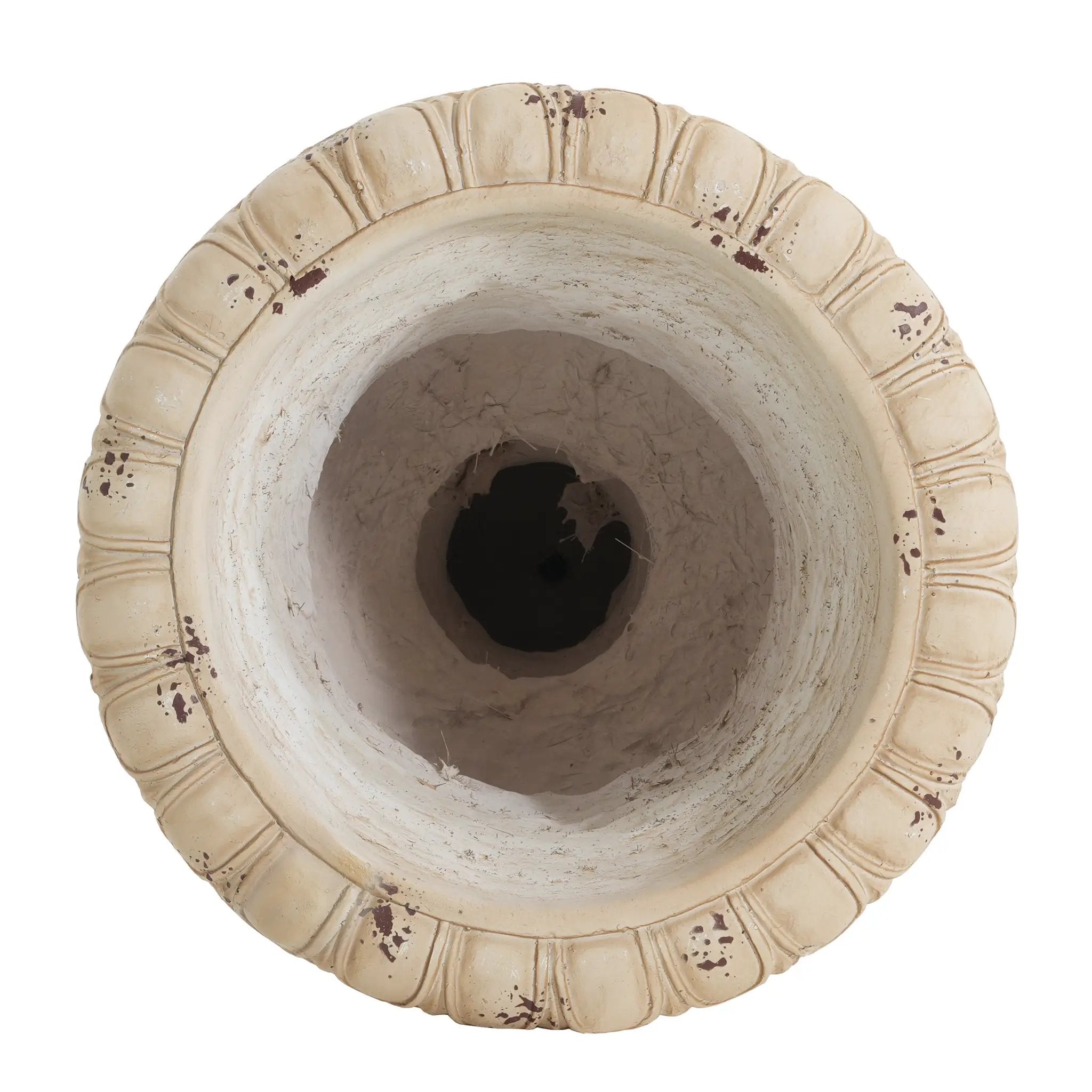 Garden Urn, Antique White, 27" H by HouseOfZazla