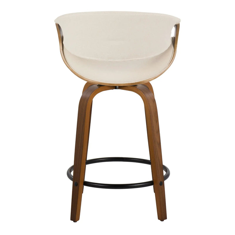 Curvini Mid - Century Modern Fixed Height Counter Stool With Swivel (Set of 2) by HouseOfZazla