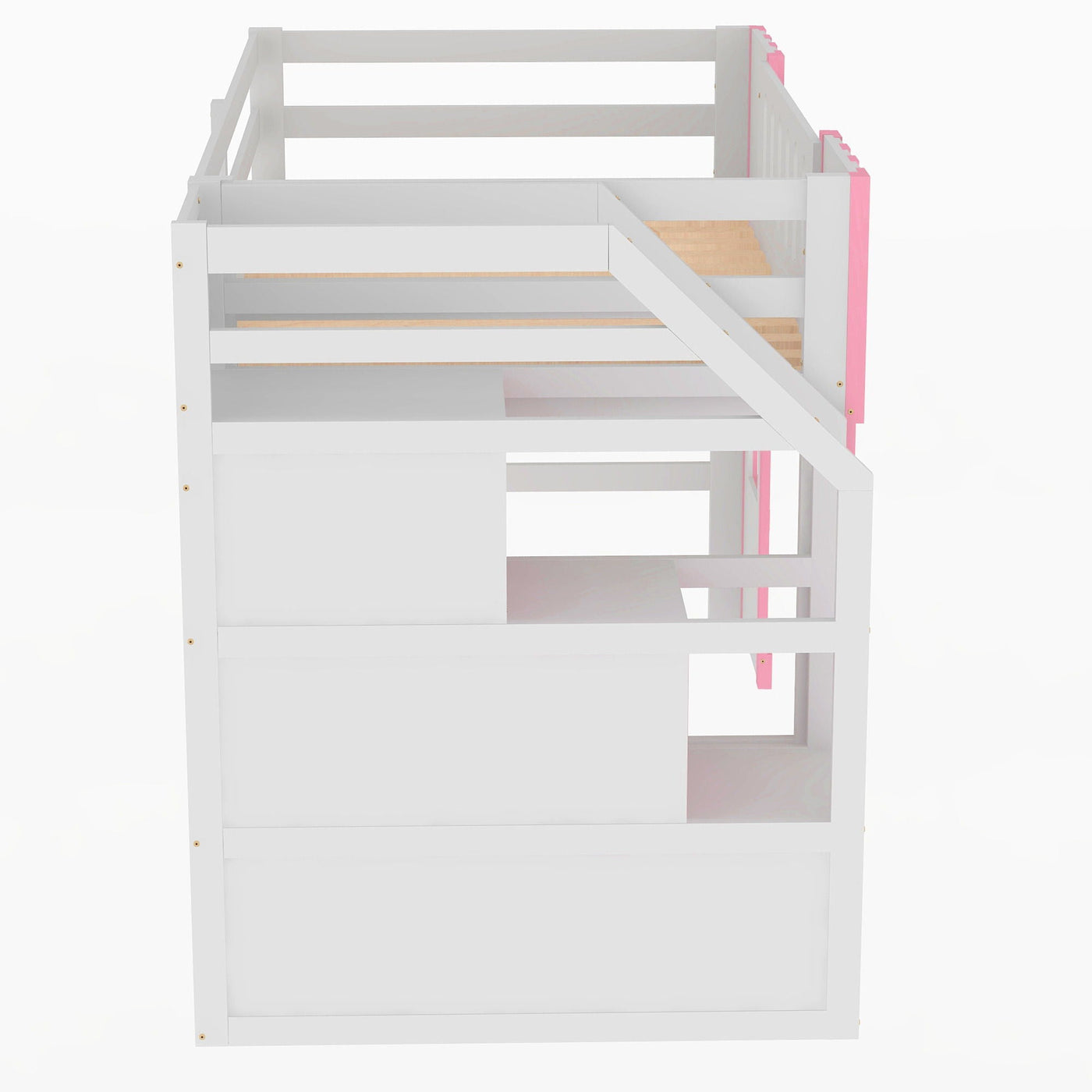 Loft Bed With Storage Staircase And Windows by HouseOfZazla