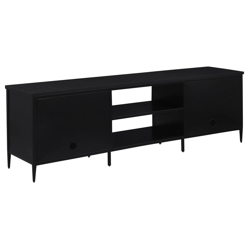 Kenneth - 2 Door TV Stand Doors - Black by HouseOfZazla
