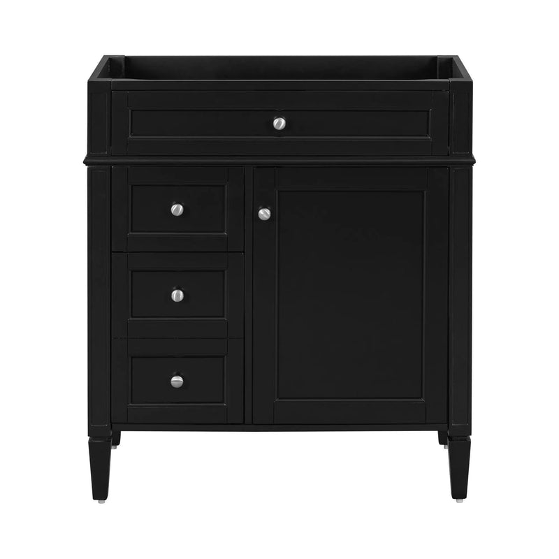 Bathroom Vanity With 2 Drawers And Tip-Out Drawer, Storage Cabinet by HouseOfZazla