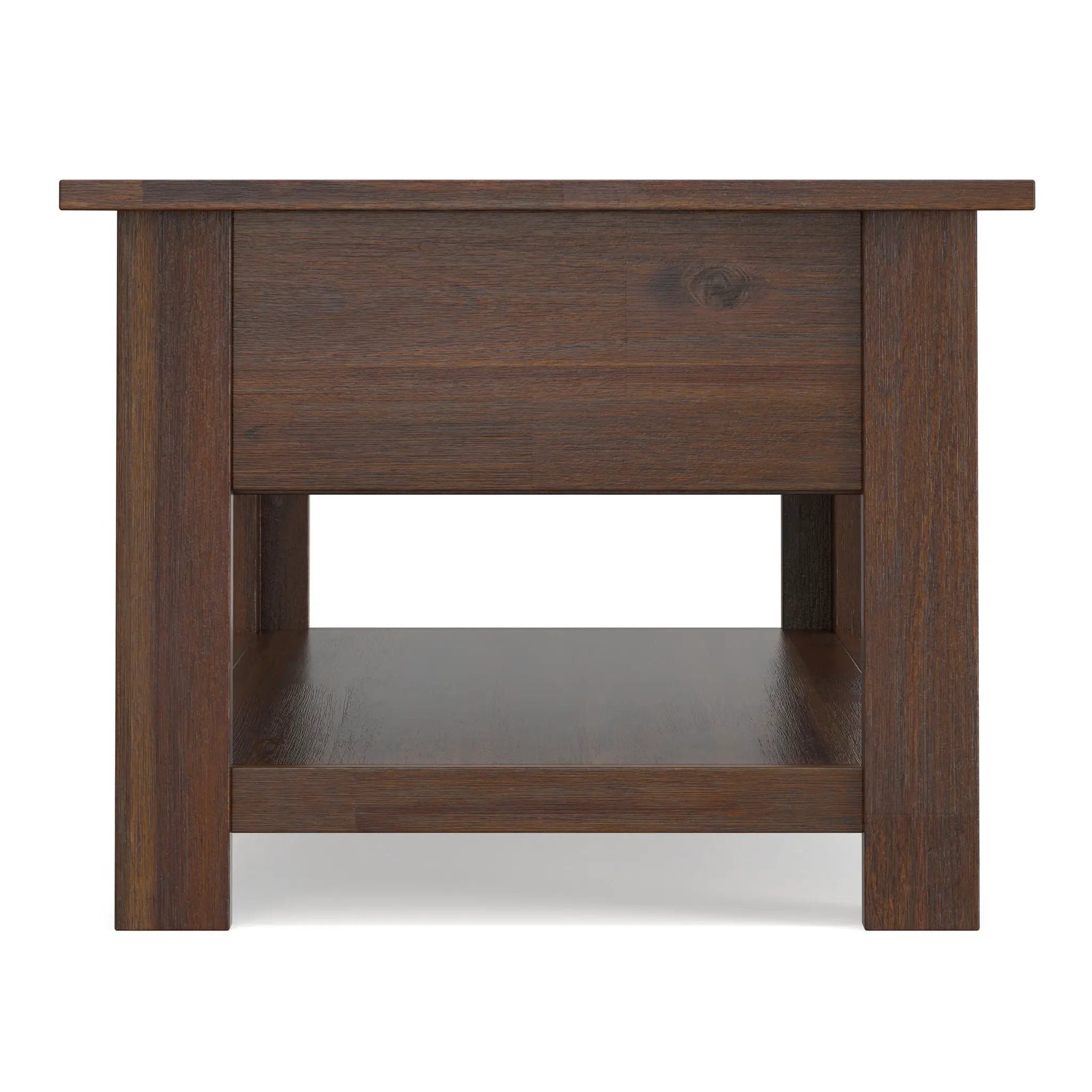 Monroe - Rectangular Coffee Table With Drawers - Brown by HouseOfZazla