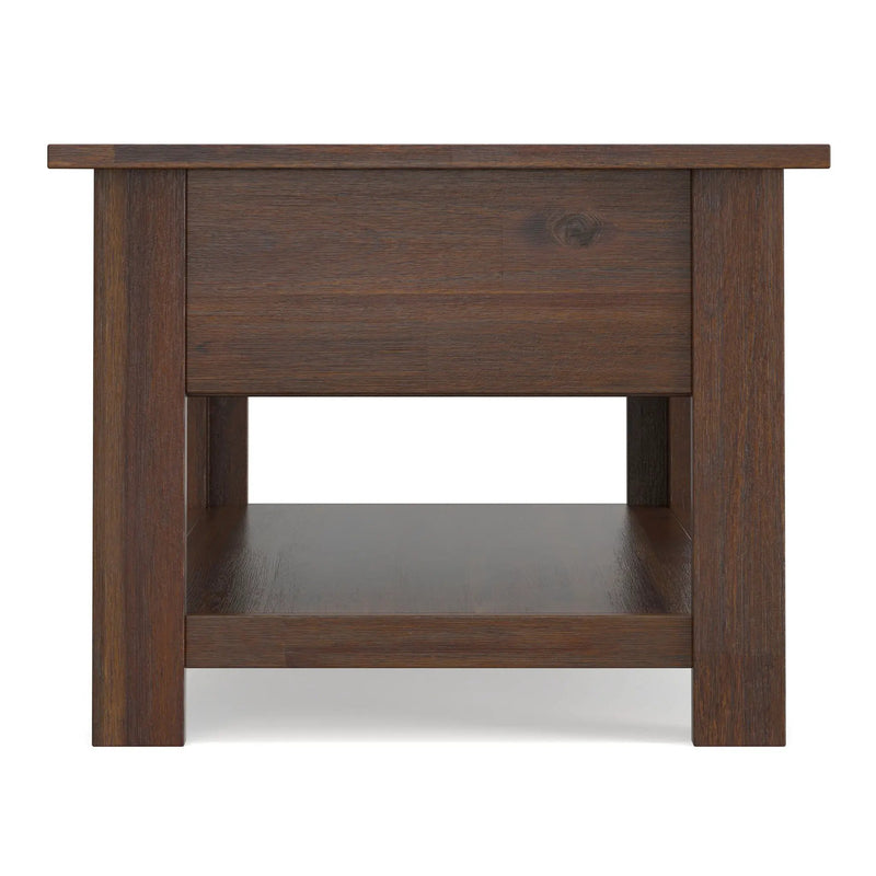 Monroe - Rectangular Coffee Table With Drawers - Brown by HouseOfZazla