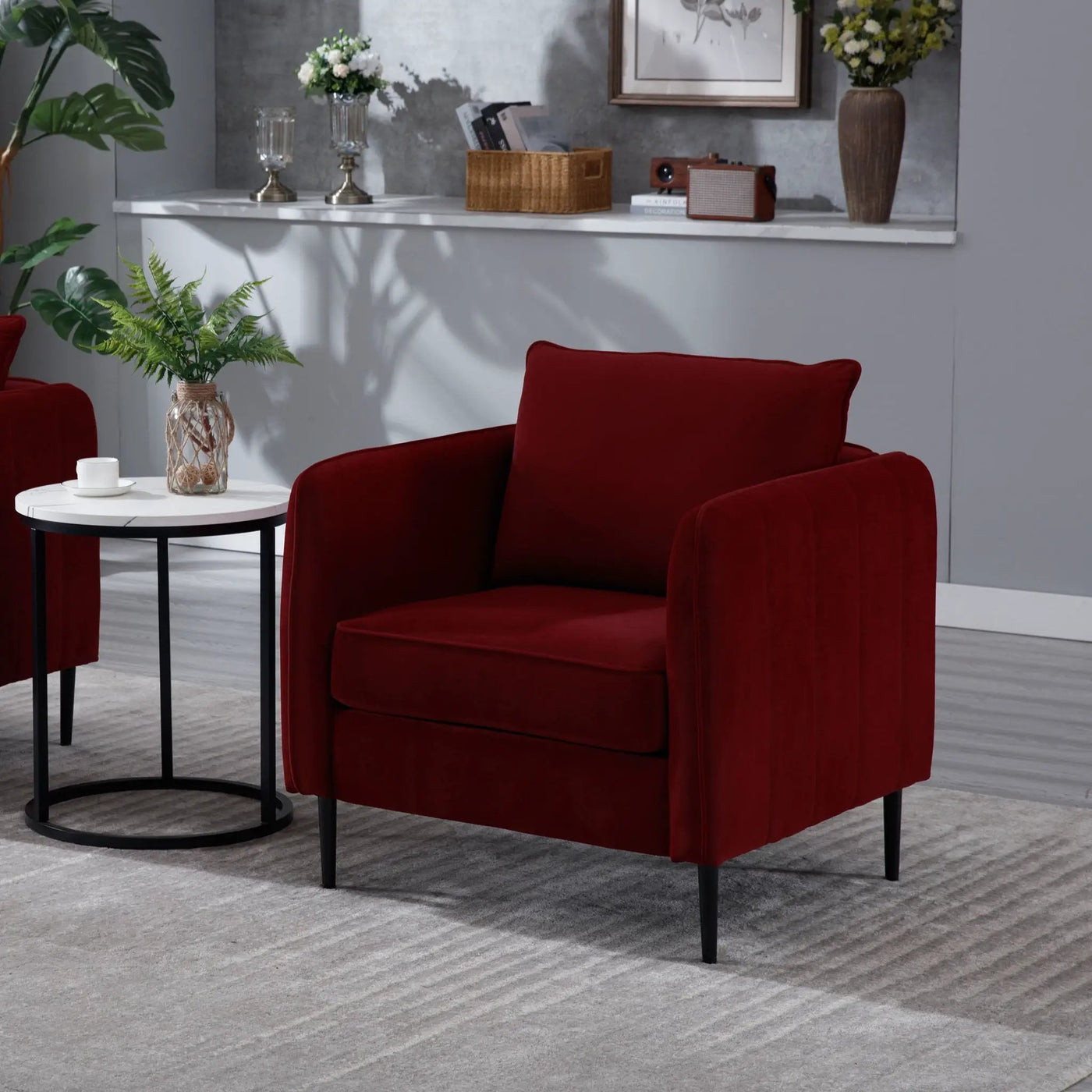 Accent Chair With Pillow For Living Room by HouseOfZazla