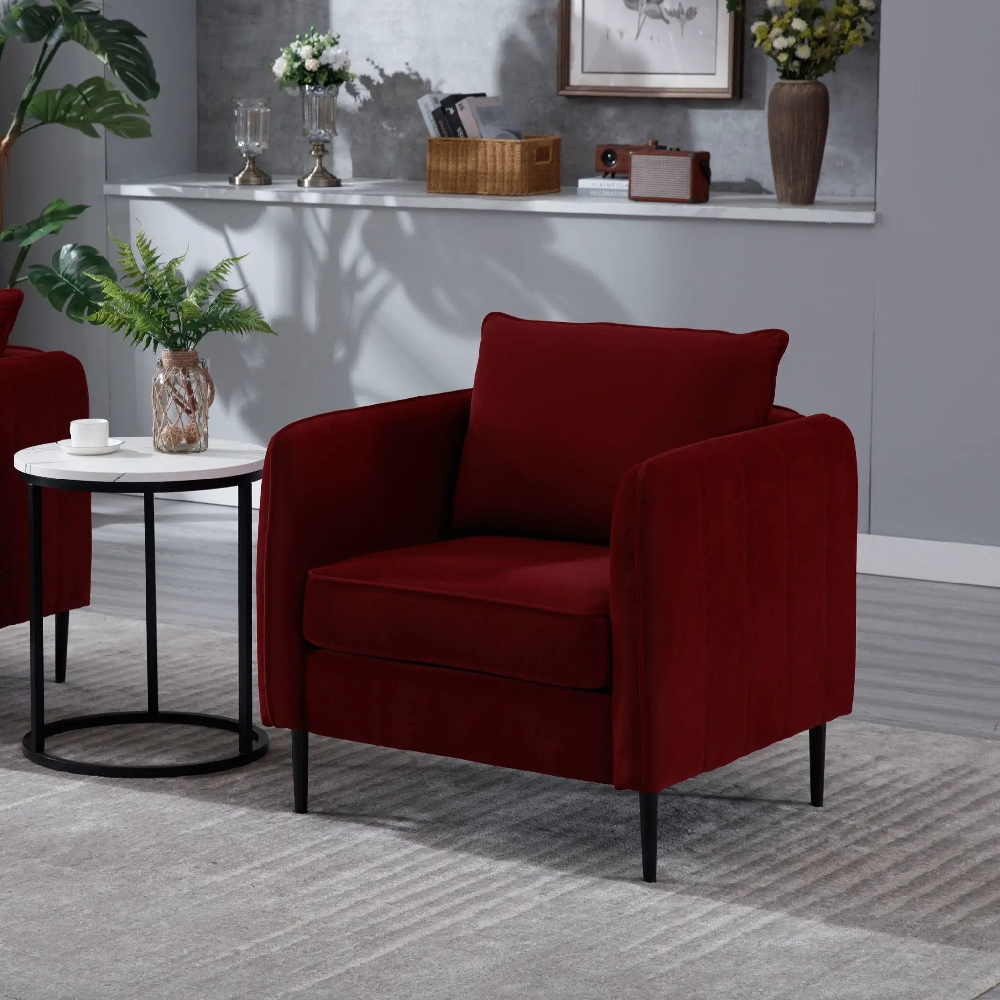 Accent Chair With Pillow For Living Room by Unique Piece Furniture