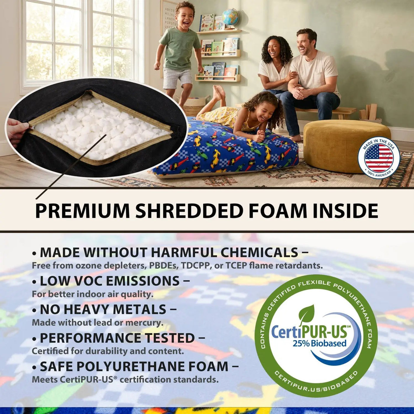 Sensory Crash Pad for Kids & Adults by HouseOfZazla