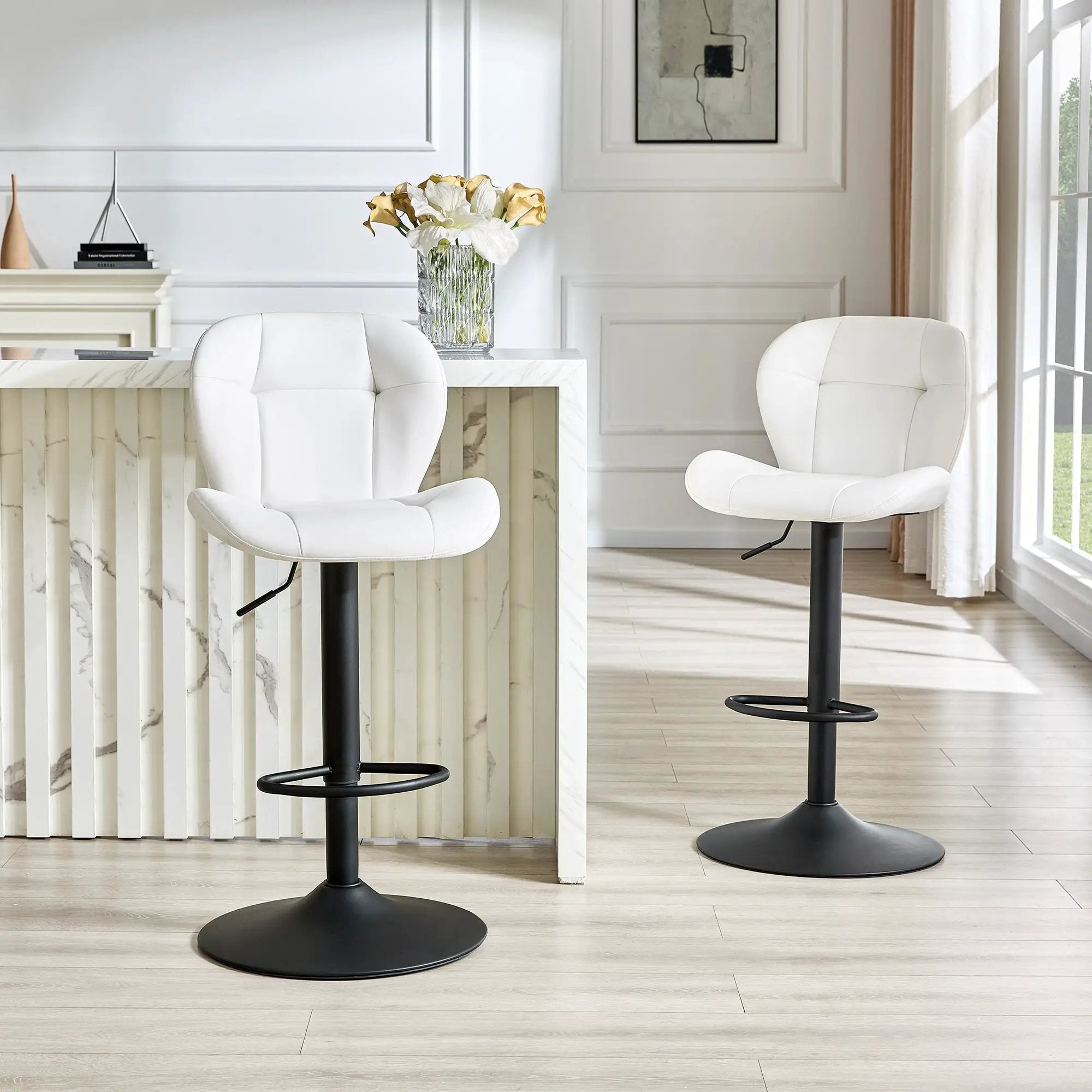 Set of 2 Height Adjustable Bar Stools by HouseOfZazla