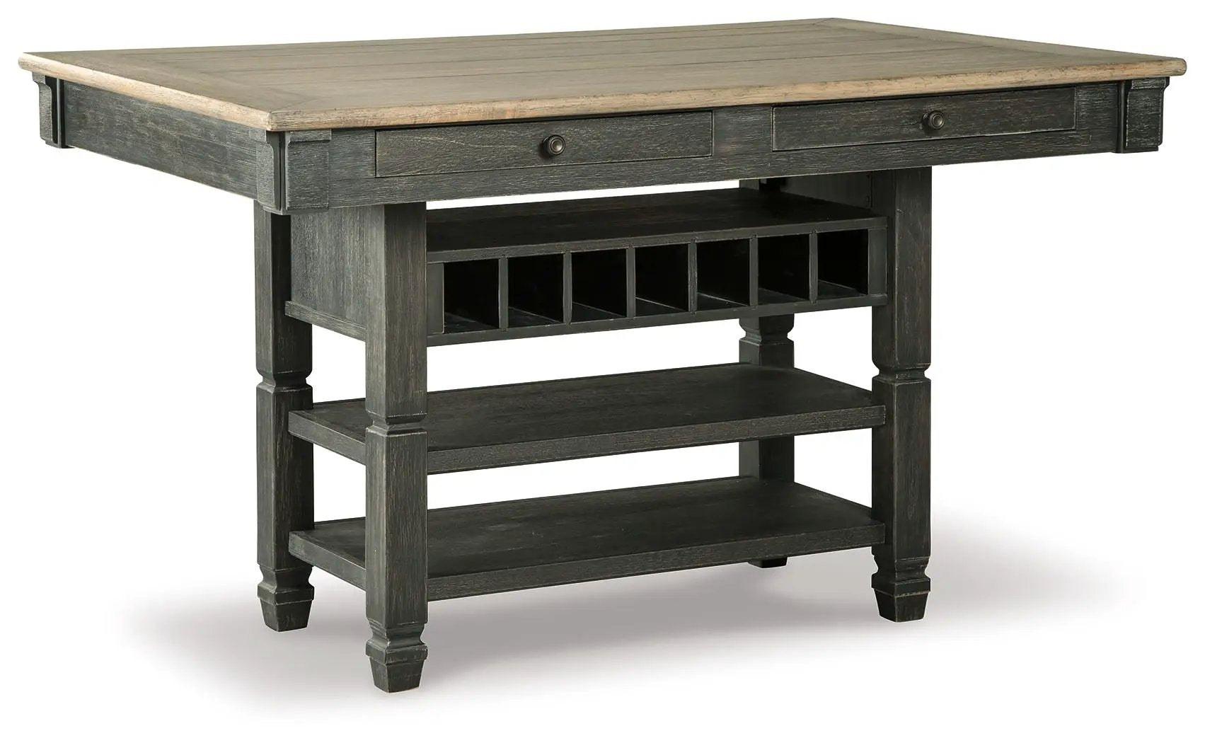 Tyler Creek - Rectangular Dining Room Counter Table - Black / Gray by Unique Piece Furniture