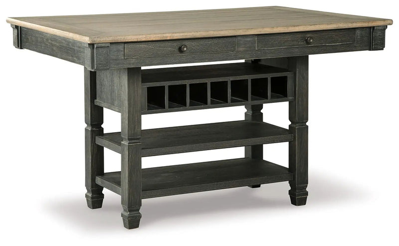 Tyler Creek - Rectangular Dining Room Counter Table - Black / Gray by Unique Piece Furniture