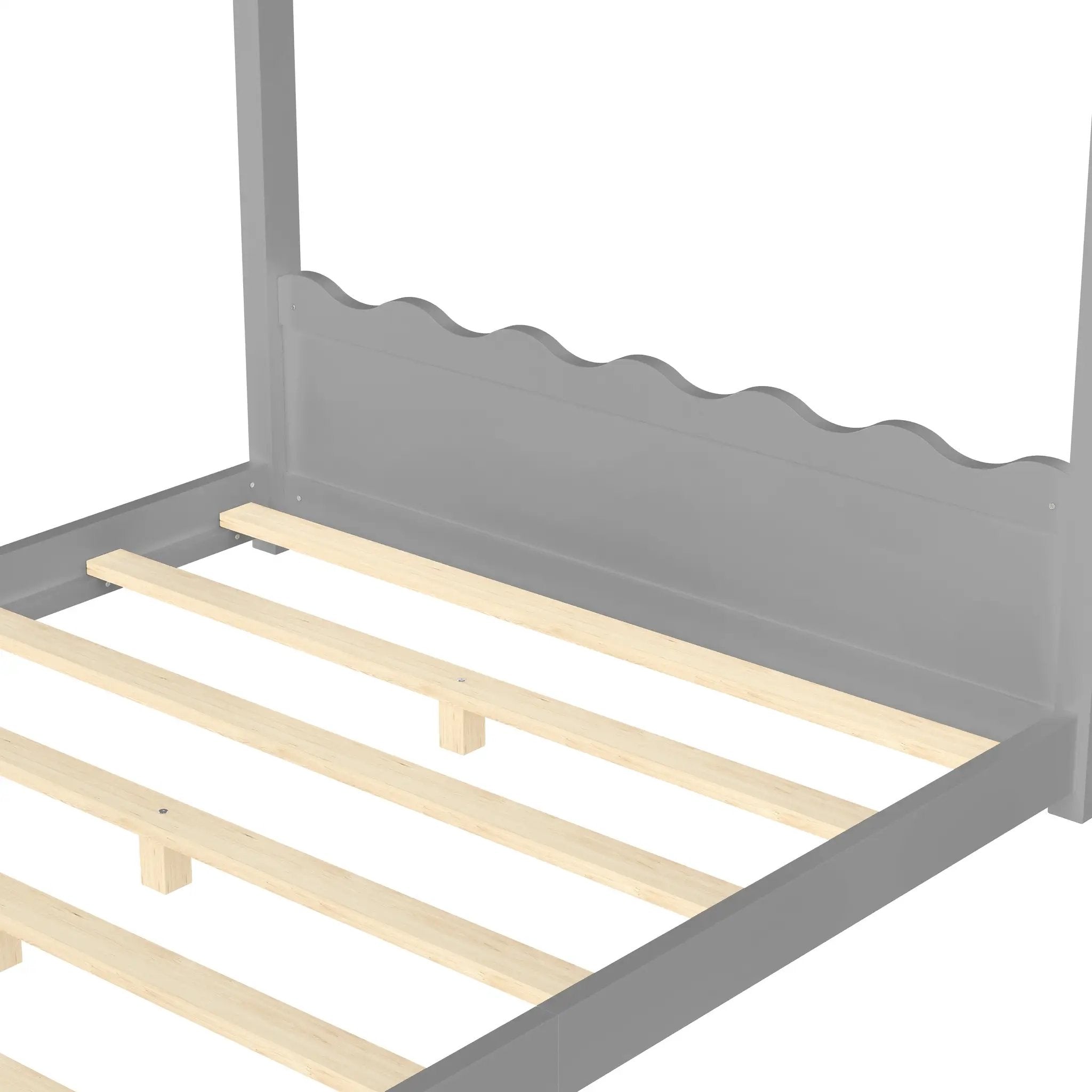 Full House Floor Bed with Support Slats by HouseOfZazla