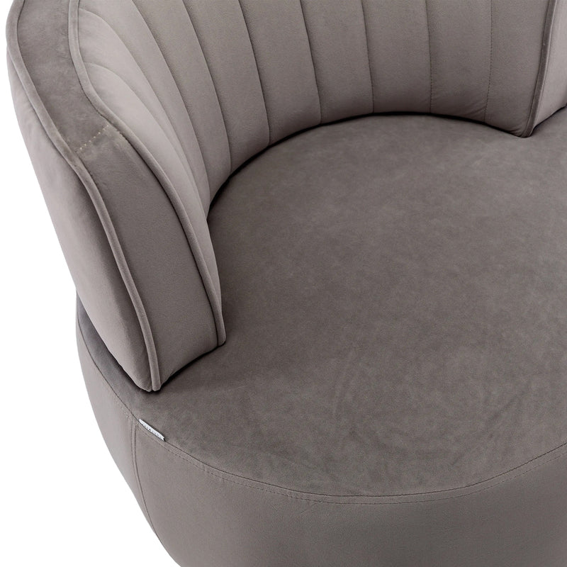 360 Degree Swivel Cuddle Barrel Accent Sofa Chairs by BLAKHOM