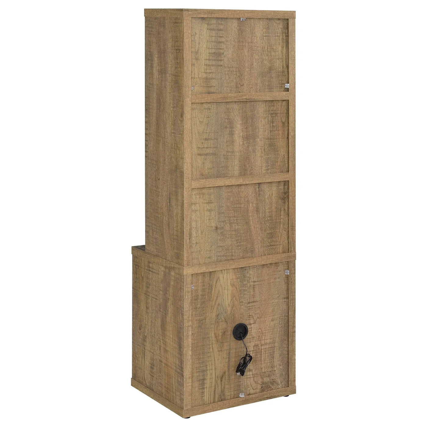 Geary - 3 Shelf Bookcase With USB Charging And Lockable Top Drawer by HouseOfZazla