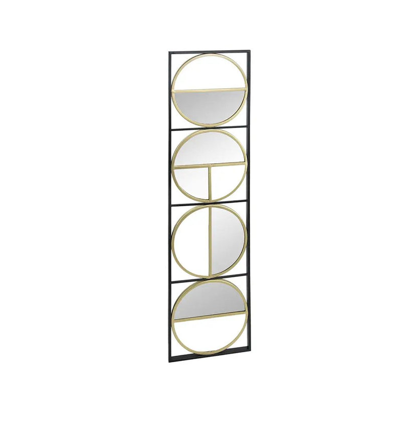 Eclectic Styling Metal Beaded Wall Mirror With Contemporary Design For Bedroom, Liveroom & Entryway by Unique Piece Furniture
