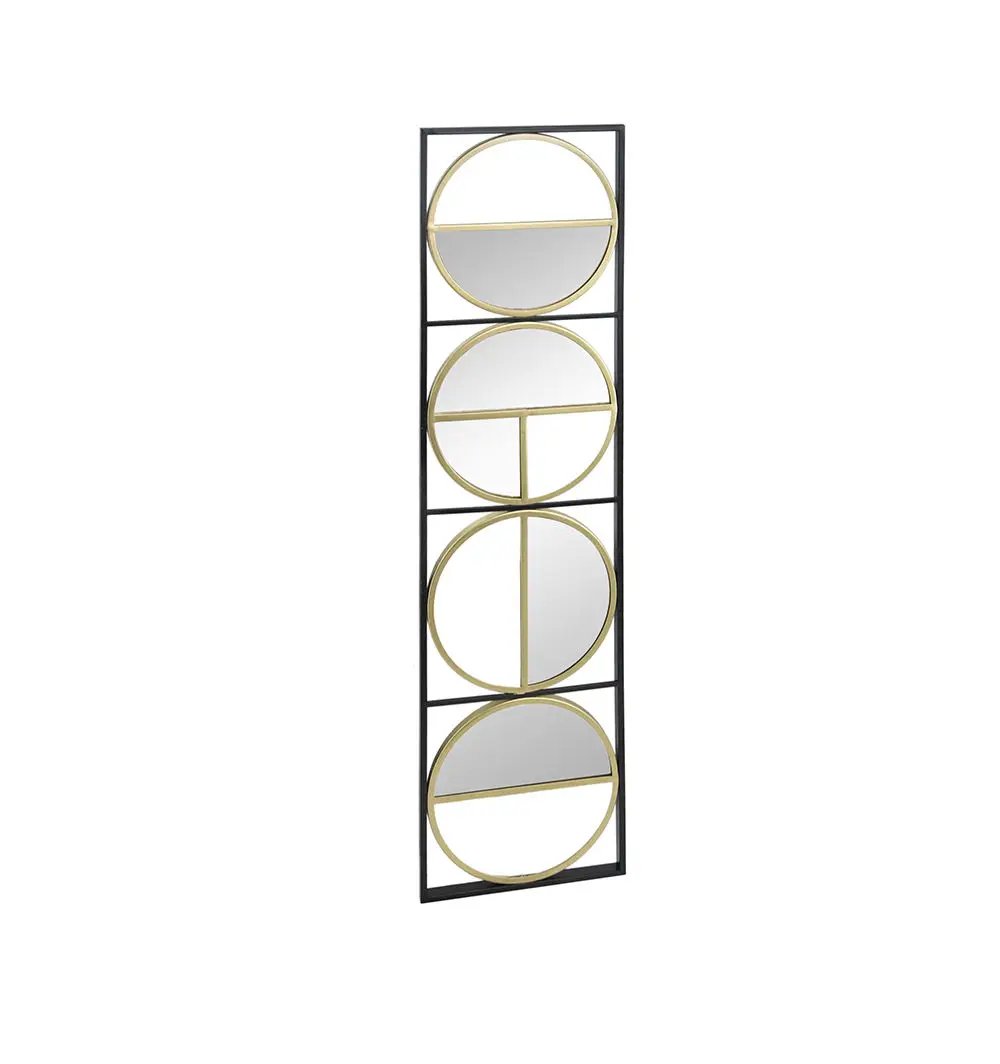 Eclectic Styling Metal Beaded Wall Mirror With Contemporary Design For Bedroom, Liveroom & Entryway by Unique Piece Furniture